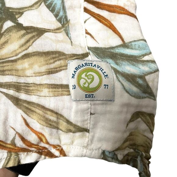 MARGARITAVILLE Men’s Palm Tropical Cotton Short Sleeve Shirt XXL - Picture 2 of 6